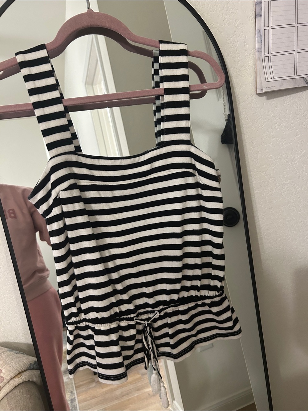 Lucky Brand Striped Square-Neck Tank Top